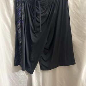 Colosseum Black and Purple Athletic Shorts